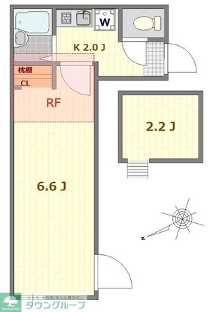 サザンロード江北の物件間取画像